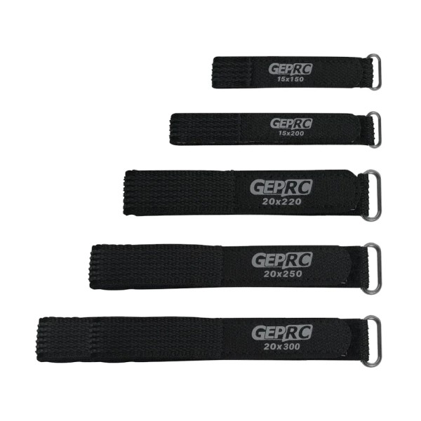 GEPRC Battery Black Strap 5PCS 15x150/15x200/20x220/20x250/20x300 MM for Drone Remote Control